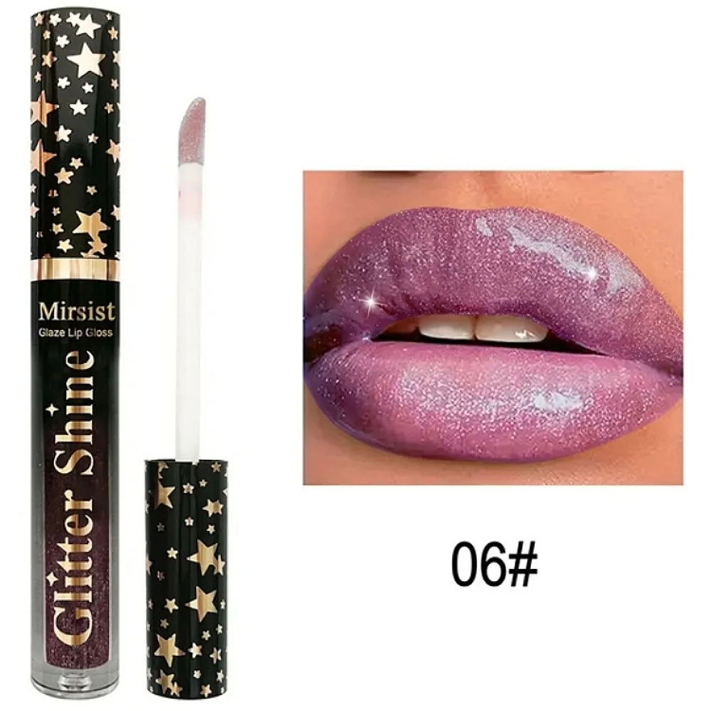 🆕GLITTER GLAZE HIGH SHINE FULL COVERAGE SHIMMER LIPGLOSS BOXED SET OF 6